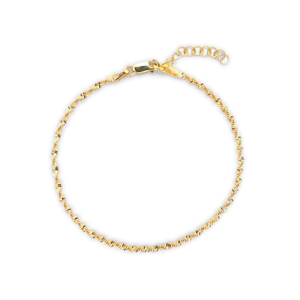NWT Olivia Rope Bracelet // 14K Gold Vermeil